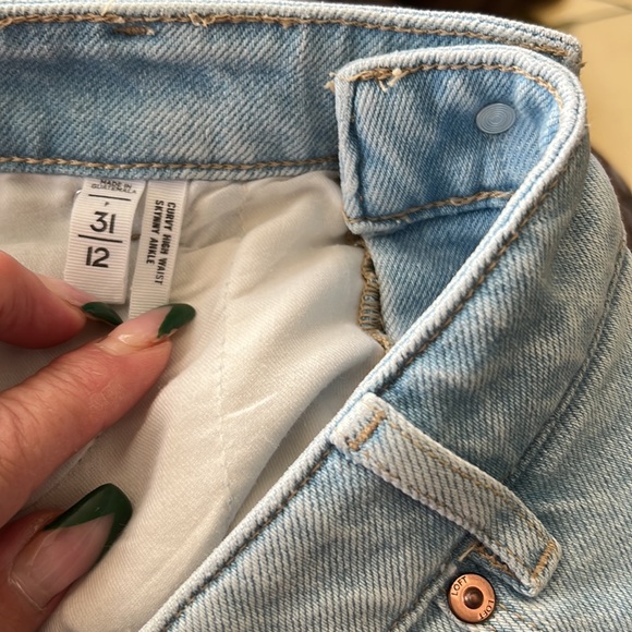 LOFT blue jeans - Picture 6 of 7